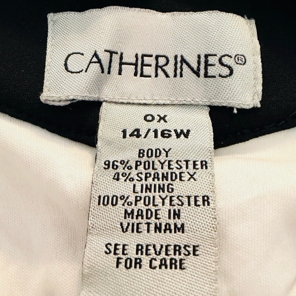 Catherines Black & White Chevron Besded V-Neck Maxi Size S - Picture 11 of 12